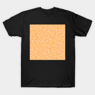 Tiny Crosses and Blossoms Marmalade Orange T-Shirt